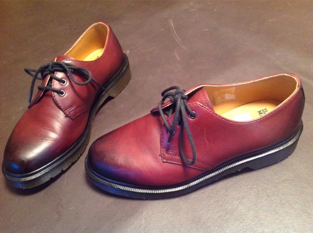 Doc martens coquées online bordeaux
