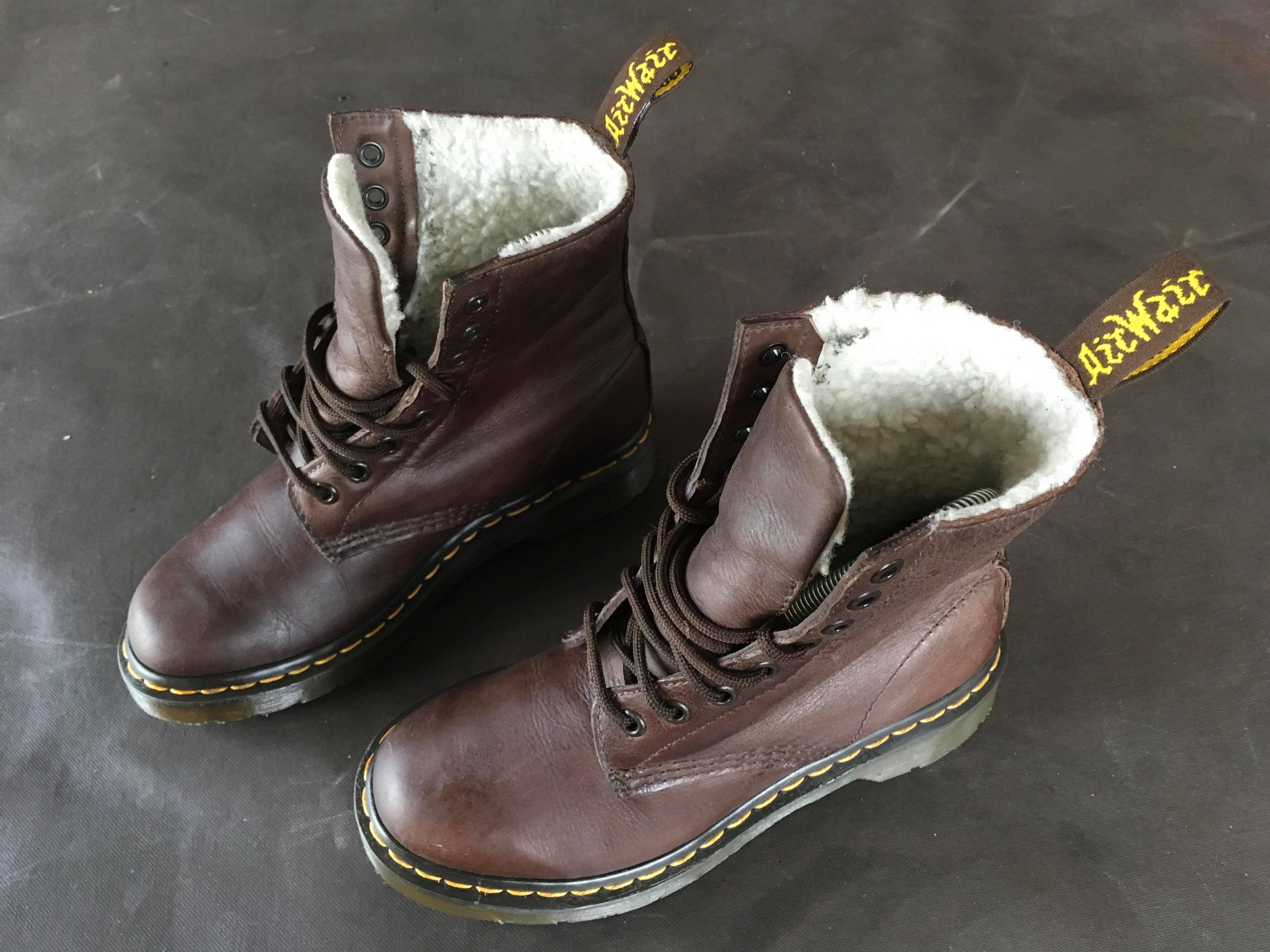 doc martens cuir marron femme