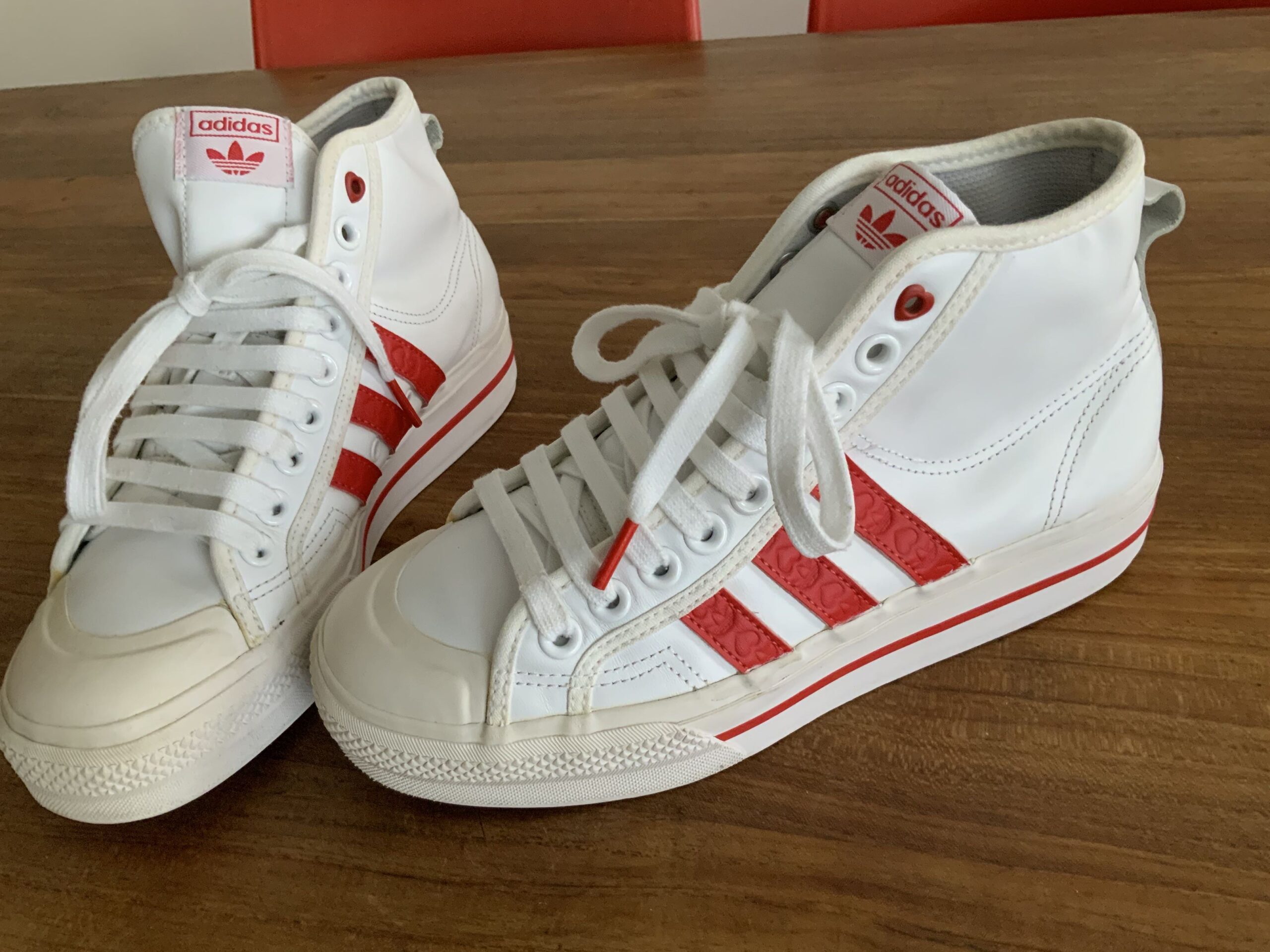 Adidas nizza cuir blanc clearance